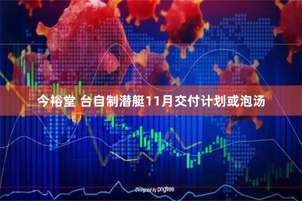 今裕堂 台自制潜艇11月交付计划或泡汤